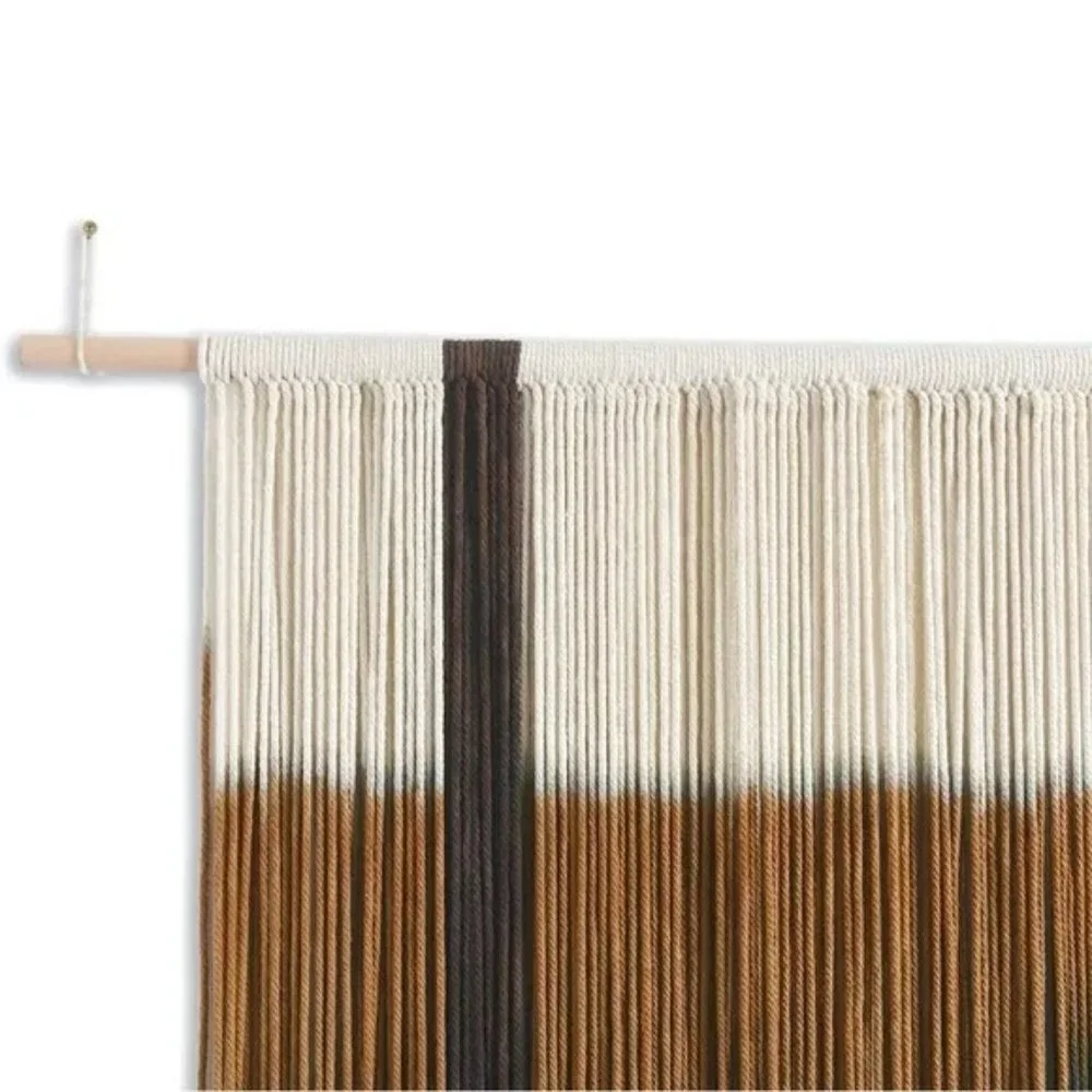 Anthropologie Large XL Boho Tapestry Macrame Woven Dyed Yarn Wall Hanging - 60